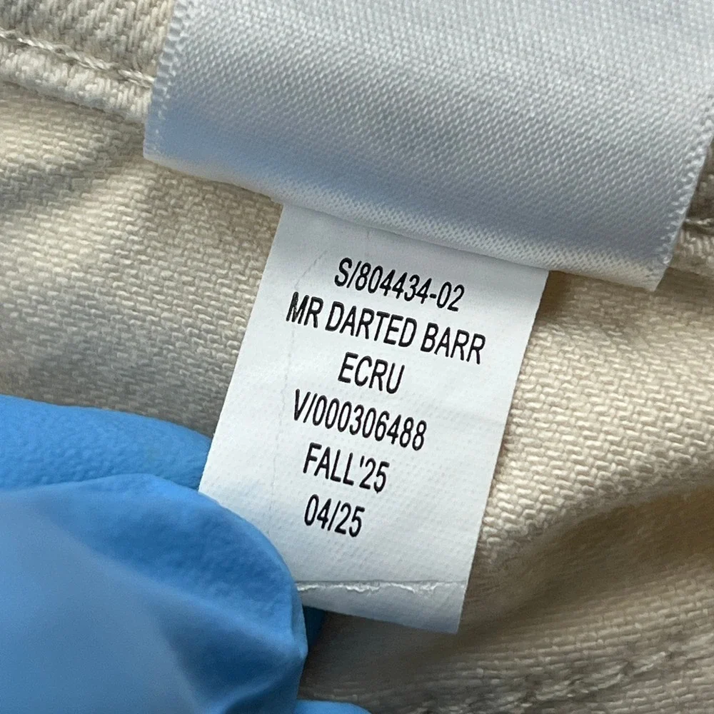 Banana Republic Barrel Jeans Womens 28/6 Ecru Ivory Ankle Darted Denim 804434